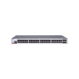 Switch Administrable Capa 3 con 48 puertos Gigabit + 4 SFP+ para fibra 10Gb, gestión gratuita desde la nube.