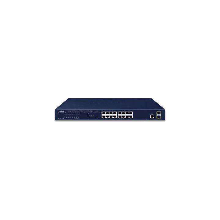 Switch Administrable Capa 2, 16 Puertos 10/100/1000T, 2 Puertos SFP 100/1G/2.5G, Administración Remota con CloudNMS