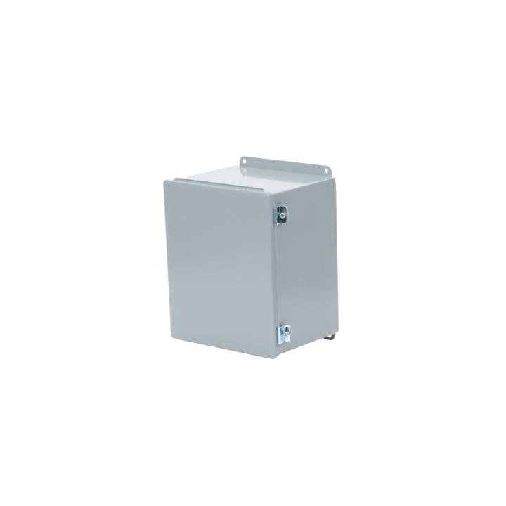 Gabinete de Bisagra Continua NEMA 12; IP66 de Uso en Intemperie, 305 x 254 x 203 mm, De Acero, Color Gris