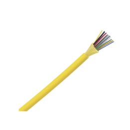 Cable de Fibra Óptica de 12 Hilos, Monomodo OS2 9/125, Interior, Tight Buffer 900um, No Conductiva (Dieléctrica),