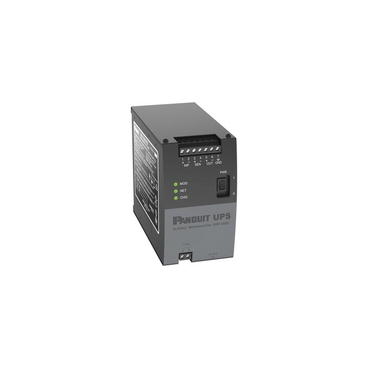 UPS Industrial de 100 Watts, 24 Vcd de Entrada, Instalación en Riel DIN Estándar de 35mm, Temperatura de operación