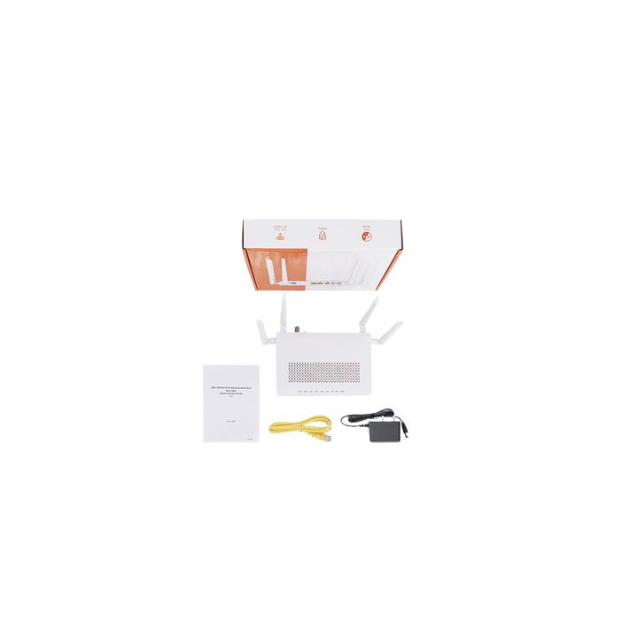 ONU Dual GPON/EPON / Wi-Fi Doble Banda 2.4 y 5 GHz / Soporta MESH / 2 Puertos Gigabit / 1 Puerto PON SC/APC / 1 puerto