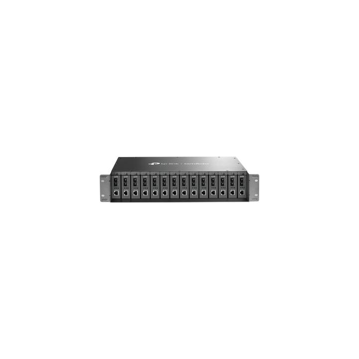 Chasis para Montaje en Rack de 14 bahías / Soporta Convertidores de Fibra Óptica TP-Link /  Compatibles (MC111CS,