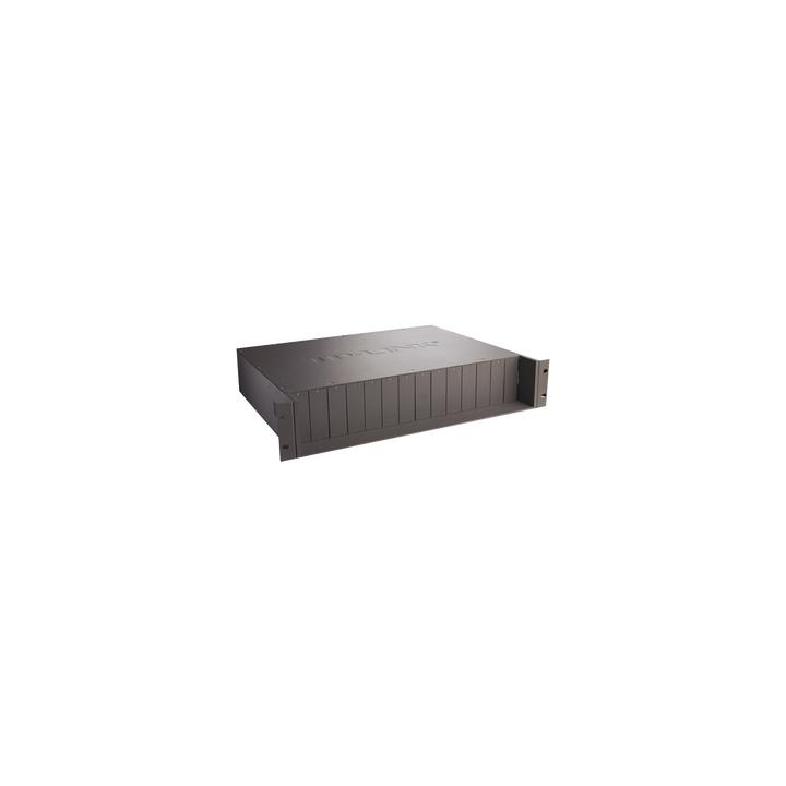 Chasis para Montaje en Rack de 14 bahías / Soporta Convertidores de Fibra Óptica TP-Link /  Compatibles (MC111CS,