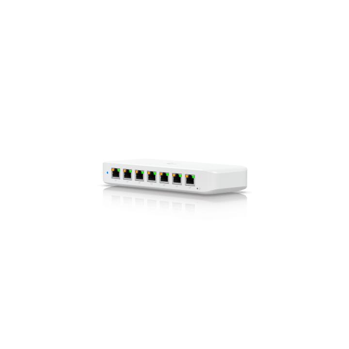USW Ultra 210W Switch de 8 Puertos GbE (7 Puertos PoE+ y 1 Puerto Entrada PoE++) con Opciones de Montaje Versátiles