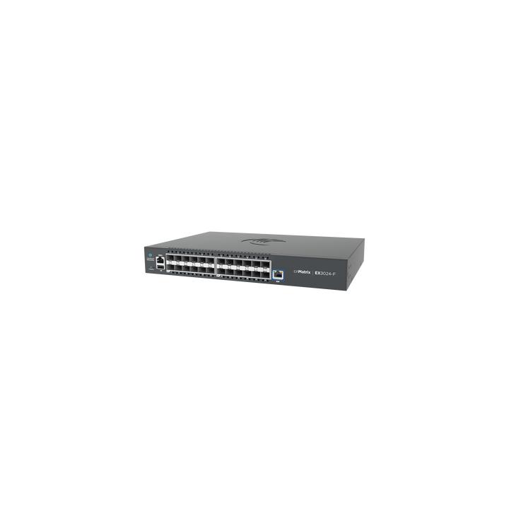 Switch cnMatrix EX3024F Ideal para Distribución en una Red Empresarial / 24 Puertos de Fibra Óptica SFP+(10 Gbps) /