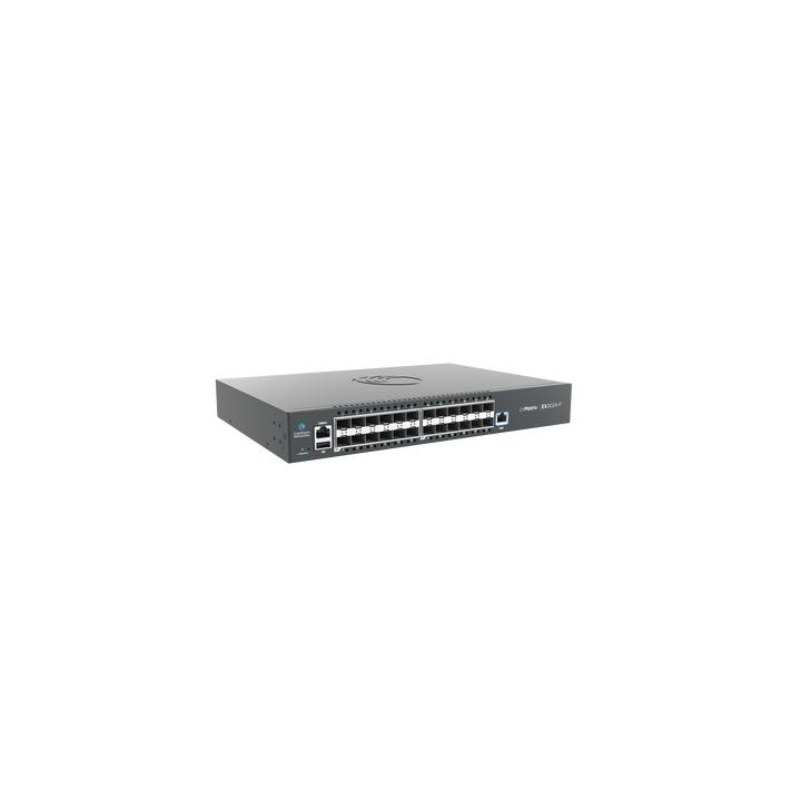 Switch cnMatrix EX3024F Ideal para Distribución en una Red Empresarial / 24 Puertos de Fibra Óptica SFP+(10 Gbps) /