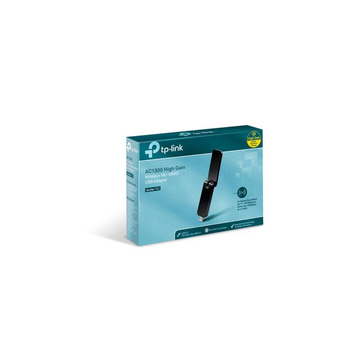 Adaptador  USB inalámbrico doble banda AC 1300 Mbps