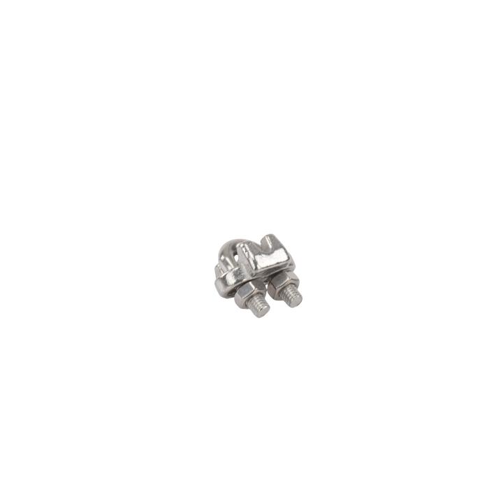 Nudo/ Perro/ Abrazadera Acero Forjado para Cable de 1/8", Acero Inoxidable.