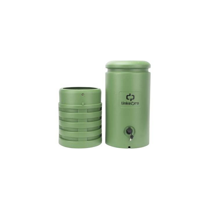 Pedestal para Cajas de Empalme de Fibra Óptica Cilíndrico Color Verde con Bracket Estándar (No Incluye Caja de