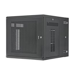 Gabinete PanZone de Montaje en Pared, de 19in, Puerta Perforada, 12 UR, 762mm de Profundidad, Color Negro