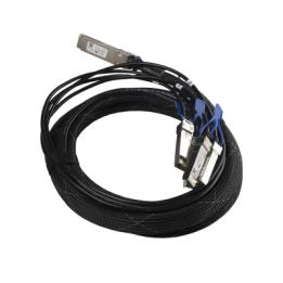 (XQ+BC0003-XS+) Cable de conexion 100G QSFP28 a 4 x 25G SFP28 o 40G QSFP+ a 10G SFP+, 3m
