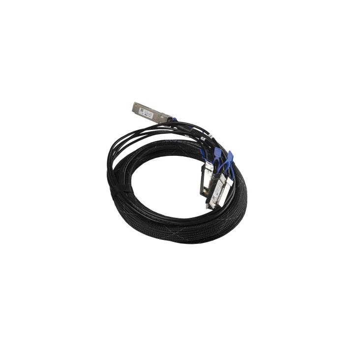 (XQ+BC0003-XS+) Cable de conexion 100G QSFP28 a 4 x 25G SFP28 o 40G QSFP+ a 10G SFP+, 3m