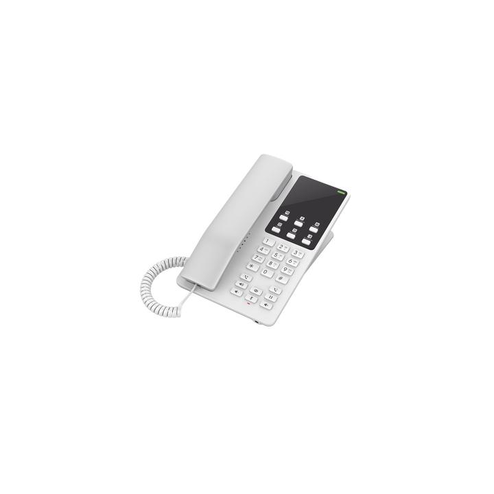 Teléfono IP Hotelero Wi-Fi, 2 líneas SIP con 2 cuentas, codec Opus, IPV4/IPV6, color blanco, con gestión en la nube