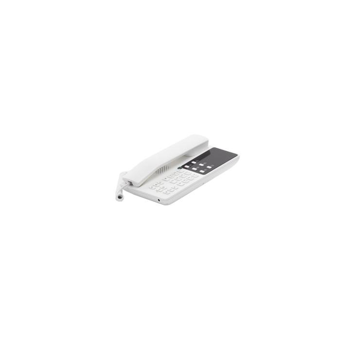 Teléfono IP Hotelero Wi-Fi, 2 líneas SIP con 2 cuentas, codec Opus, IPV4/IPV6, color blanco, con gestión en la nube