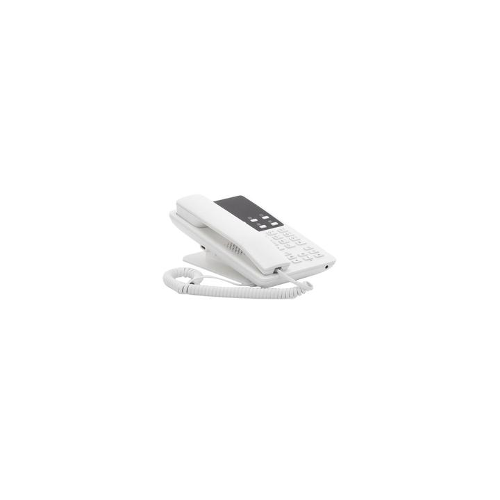 Teléfono IP Hotelero Wi-Fi, 2 líneas SIP con 2 cuentas, codec Opus, IPV4/IPV6, color blanco, con gestión en la nube