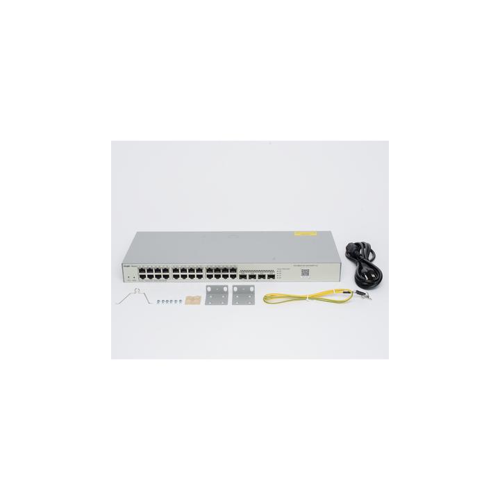 Switch Administrable L2, 24 Puertos Eth 1G, 4 puertos SFP 1G, Administración Remota en la Nube.