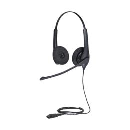 Jabra Biz 1500 Duo, auricular profesional con cancelación de ruido, ideal para contact center con conexión QD