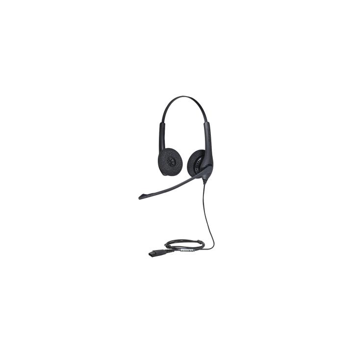Jabra Biz 1500 Duo, auricular profesional con cancelación de ruido, ideal para contact center con conexión QD