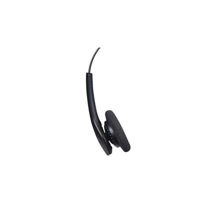 Jabra Biz 1500 Duo, auricular profesional con cancelación de ruido, ideal para contact center con conexión QD