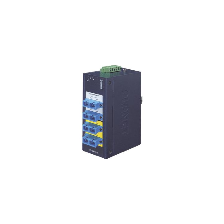 Switch Industrial Bypass de Fibra Optica Multimodo con Conector SC de 2 Canales