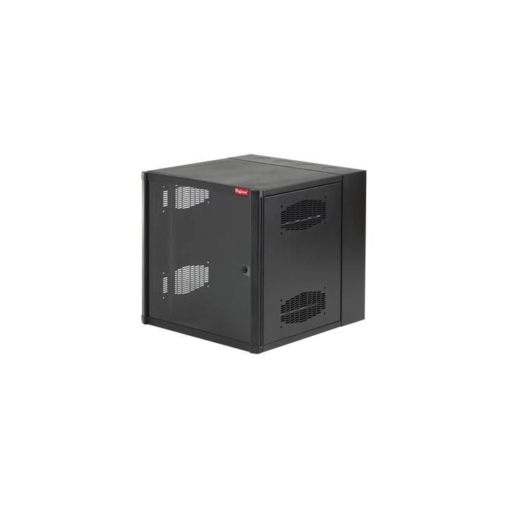 Gabinete AccessPlus  26 UR de Montaje en Pared de 19in, Rieles Numerados y Roscados #10-32, Puerta con Ventana de