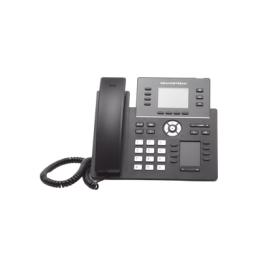 Teléfono IP Wi-Fi, Grado Operador, 4 líneas SIP con 4 cuentas, pantalla a color 2.8", puertos Gigabit, Bluetooth,