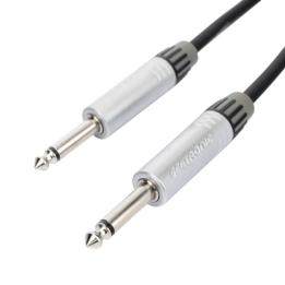 Cable de Audio | Plug 1/4 in a Plug 1/4 in Stereo | Carcasa Cromada | Conectores Seetronic | Longitud 3m