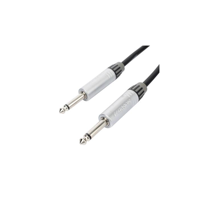 Cable de Audio | Plug 1/4 in a Plug 1/4 in Stereo | Carcasa Cromada | Conectores Seetronic | Longitud 3m