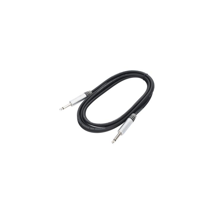 Cable de Audio | Plug 1/4 in a Plug 1/4 in Stereo | Carcasa Cromada | Conectores Seetronic | Longitud 3m