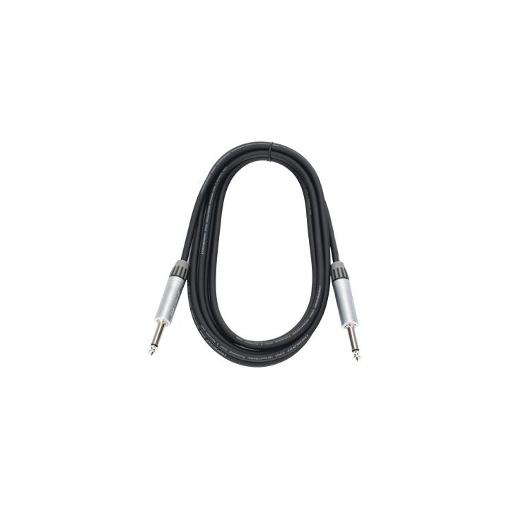 Cable de Audio | Plug 1/4 in a Plug 1/4 in Stereo | Carcasa Cromada | Conectores Seetronic | Longitud 3m
