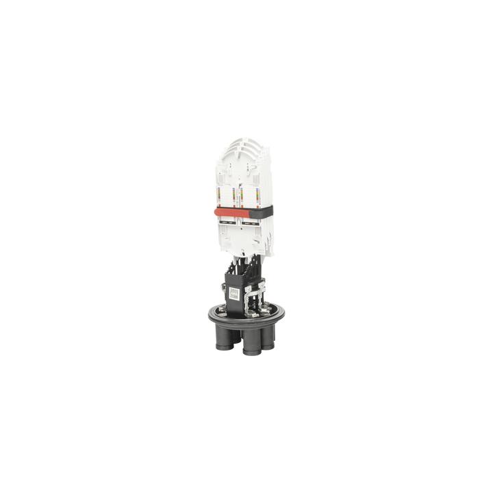 Caja de Distribución de Fibra Óptica Vertical Tipo Domo, Hasta 96 Empalmes, Exterior, IP68