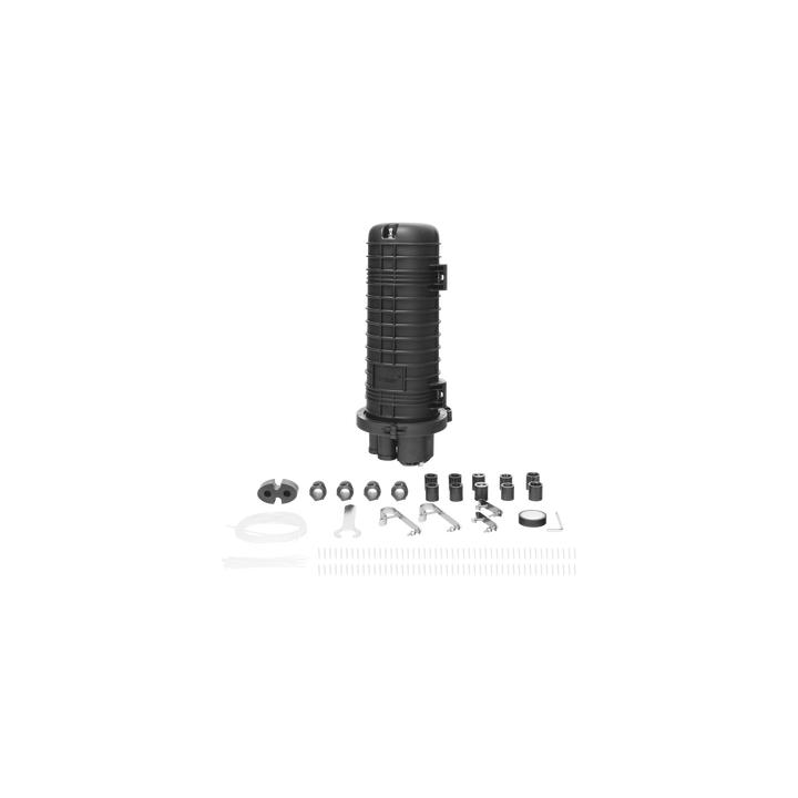 Caja de Distribución de Fibra Óptica Vertical Tipo Domo, Hasta 96 Empalmes, Exterior, IP68