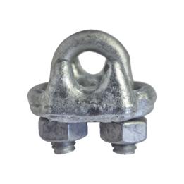 Nudo/ Perro/ Abrazadera Acero Forjado para Cable de 5/16", Galv. por Inmersión en Caliente.