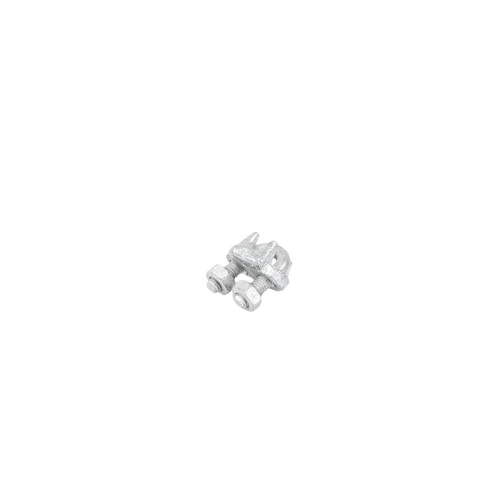 Nudo/ Perro/ Abrazadera Acero Forjado para Cable de 5/16", Galv. por Inmersión en Caliente.