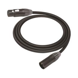 Cable XLR | 3 polos | Conector Hembra-Macho | Serie M | Carcasa Negra | Contactos Dorados | Ideal para Microfonía |