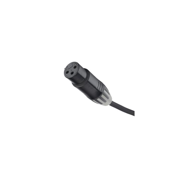 Cable XLR | 3 polos | Conector Hembra-Macho | Serie M | Carcasa Negra | Contactos Dorados | Ideal para Microfonía |