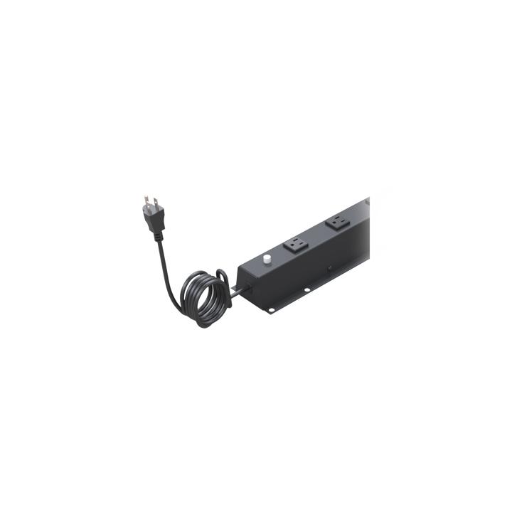 PDU Vertical de 10 Contactos (NEMA 5-15R). Volt. Ent./Sal.: 120Vca/15A compatible con Racks EIRL y EIQR.