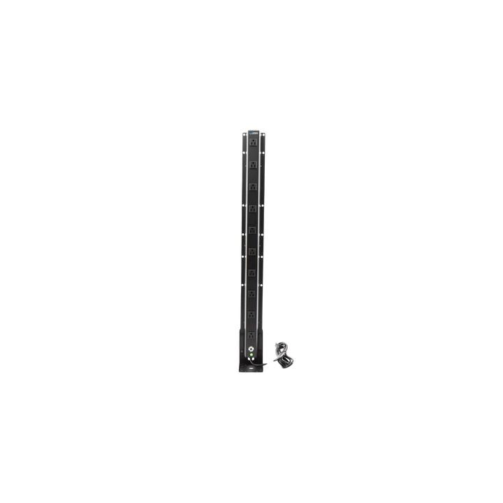 PDU Vertical de 10 Contactos (NEMA 5-15R). Volt. Ent./Sal.: 120Vca/15A compatible con Racks EIRL y EIQR.
