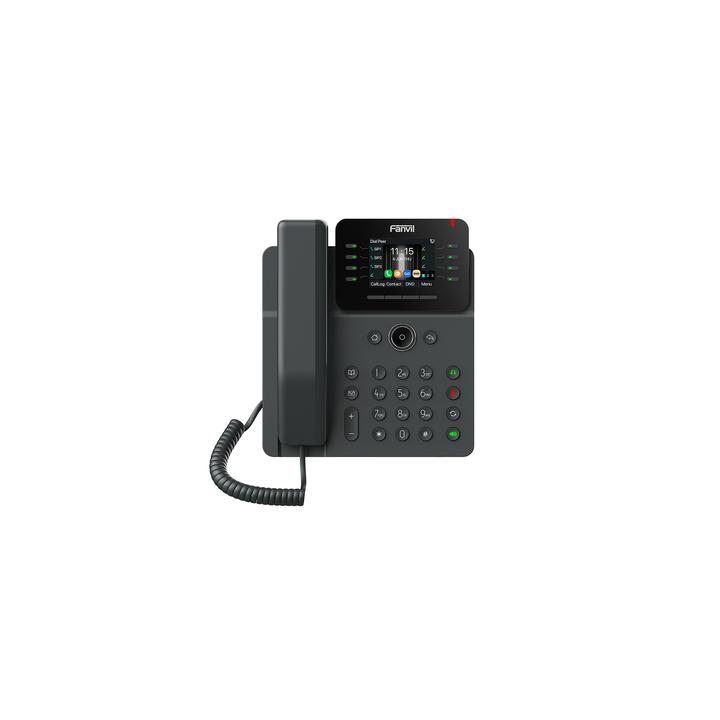 Teléfono IP Empresarial / 12 Líneas SIP / Pantalla Color 2.8" HD 320x240 / Audio HD G.722 y Opus / Conferencia 6