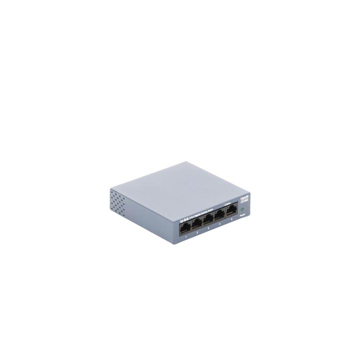 Switch de escritorio Gigabit de 5 puertos 10/100/1000Mbps, carcasa metálica