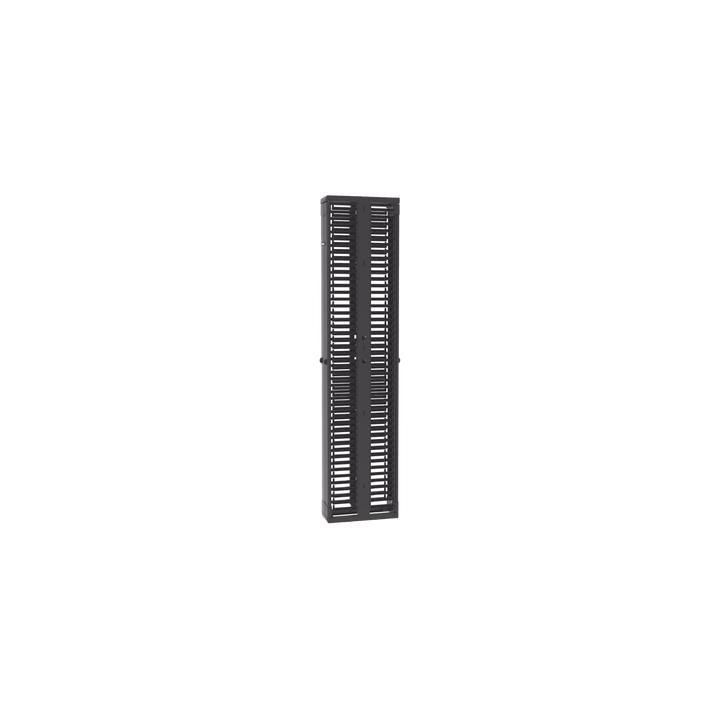 Organizador Vertical PatchRunner™, Doble (Frontal y Posterior), Para Rack Abierto de 45 Unidades, 8in de Ancho, Color