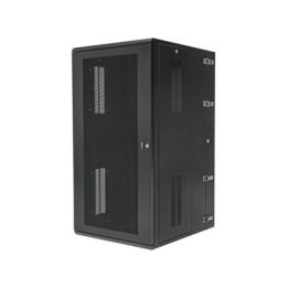 Gabinete PanZone de Montaje en Pared, de 19in, Puerta Ventilada, 26 UR, 635mm de Profundidad, Color Negro