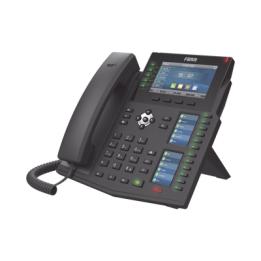 Teléfono IP Empresarial con Estándares Europeos, 20 lineas SIP con pantalla LCD a color, 60 teclas DSS/BLF, puertos