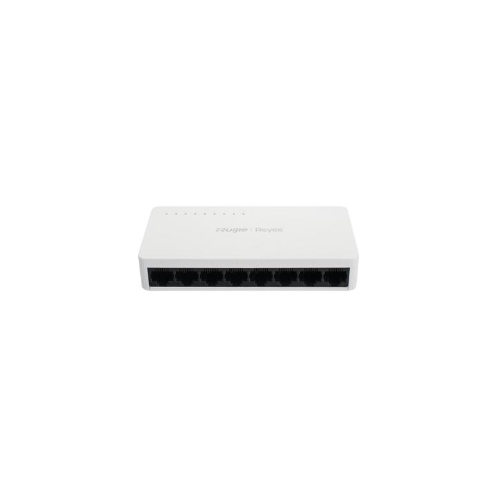 Switch no administrable, Visible en la Topología de la Nube, con 8 puertos 10/100 Mbps