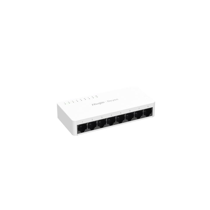 Switch no administrable, Visible en la Topología de la Nube, con 8 puertos 10/100 Mbps