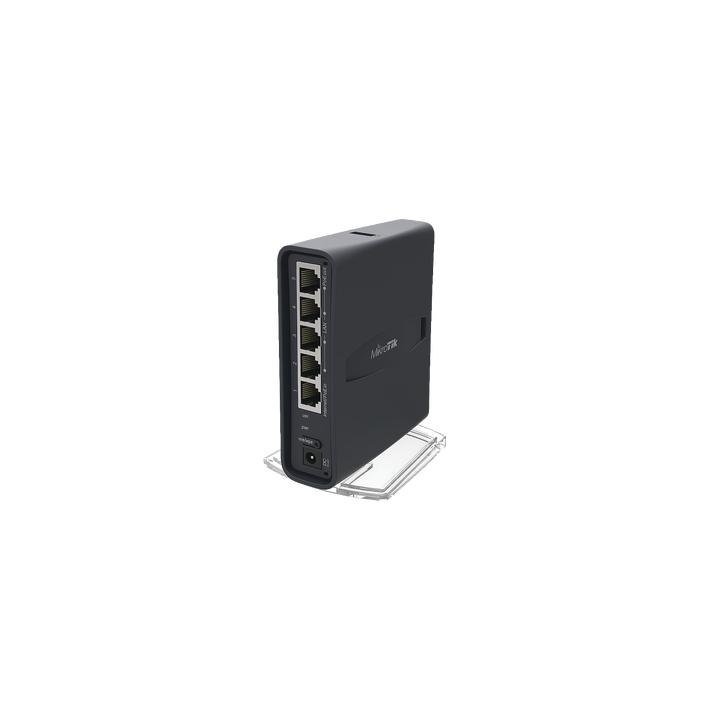 (hAP ac lite Tower) 5 Puertos Fast Ethernet, WiFi Doble Banda 802.11ac, Base tipo Torre