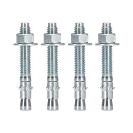 Kit de Anclaje a Piso, Para Rack de 2 o 4 Postes, Fabricado en Acero, 4 Piezas