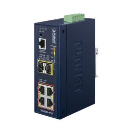 Switch Industrial Administrable Capa 2, 4 Puertos PoE 802.3af/at 10/100/1000T, 2 Puertos SFP 100/1000X