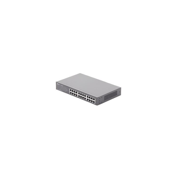 Switch no administrable de 24 puertos 10/100 Mbps para escritorio/rack